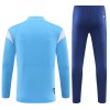 Olympique de Marseille Sweat d'Entraînement Quarter-Zip 2023-24 Bleue Pour Homme